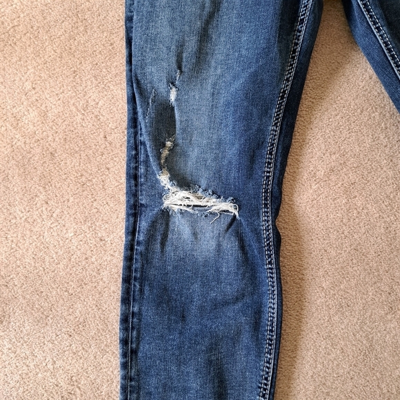 Silver Jeans Women's Boyfriend Jeans Size 29 Ankle Length Denim Distressed Blue - Picture 8 of 15